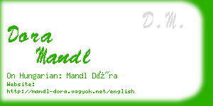 dora mandl business card